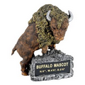 Buffalo School Mascot Sculpture w/Engraving Plate